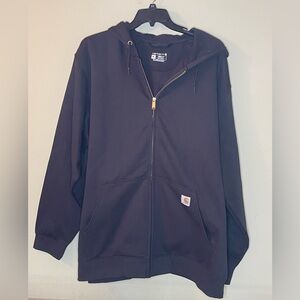 Carhartt Gray Loose Fit Full Zip Hoodie Sweatshirt Men’s 3XL